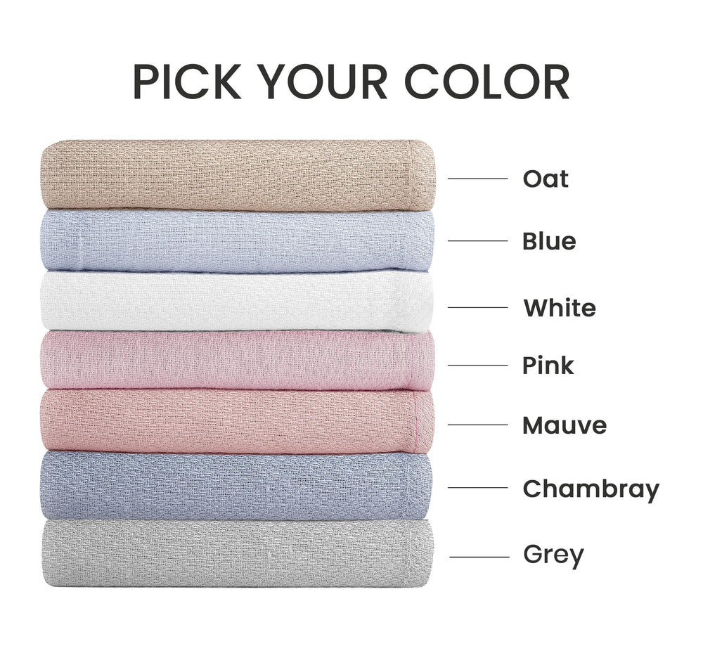 Little Pipers Deluxe birdseye diaper chambray demonstrates color options for nursery styling
