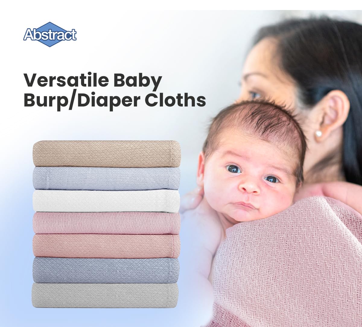Little Pipers Deluxe birdseye diaper mauve demonstrates soft, absorbent postpartum or feeding use