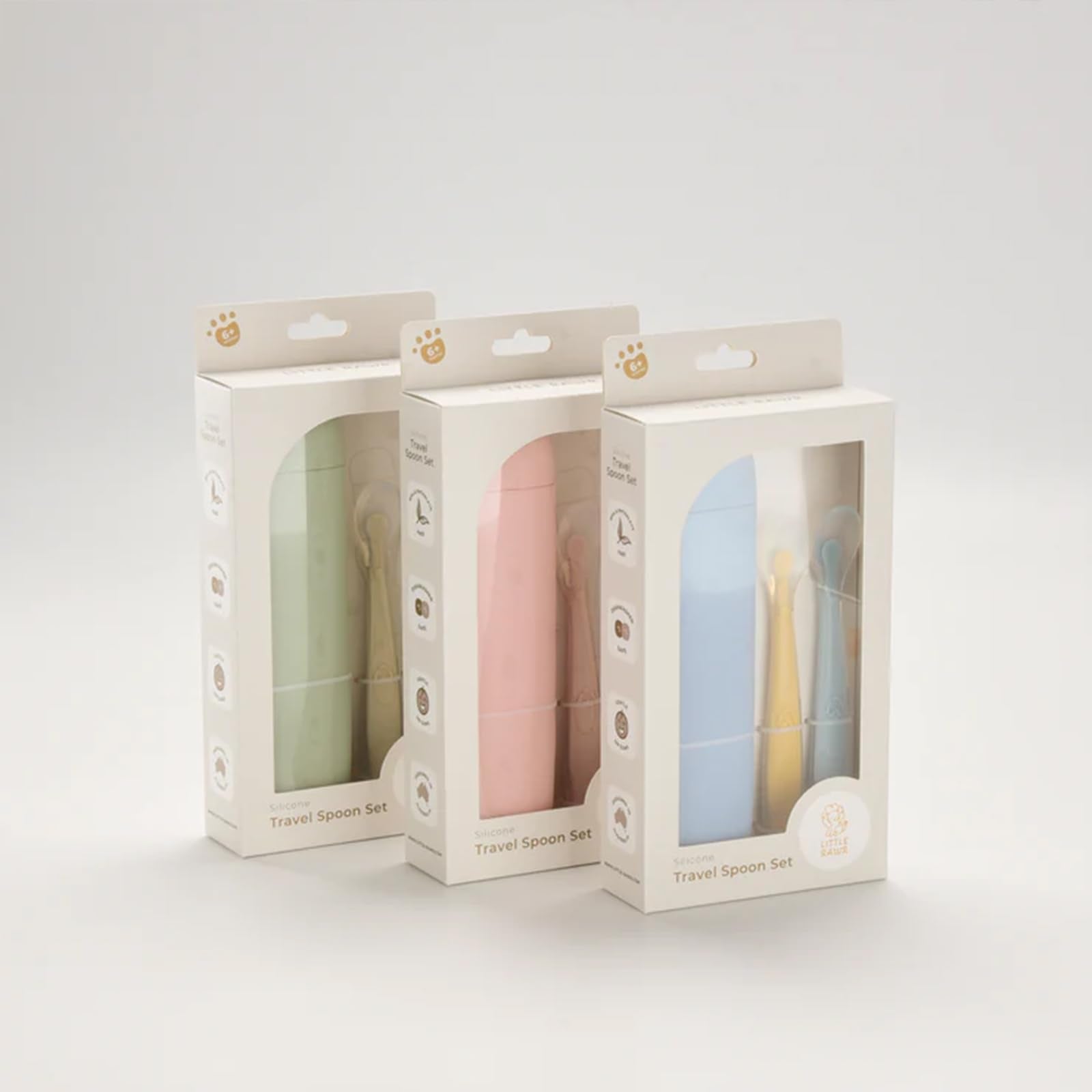 Little Rawr compact storage case keeps spoons clean while on the go.