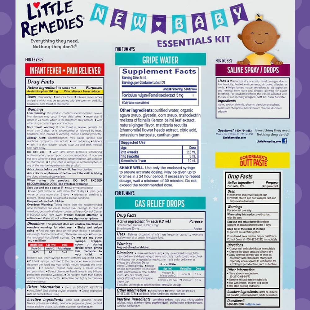 Little Remedies saline spray and drops 0.5 oz for quick nasal relief