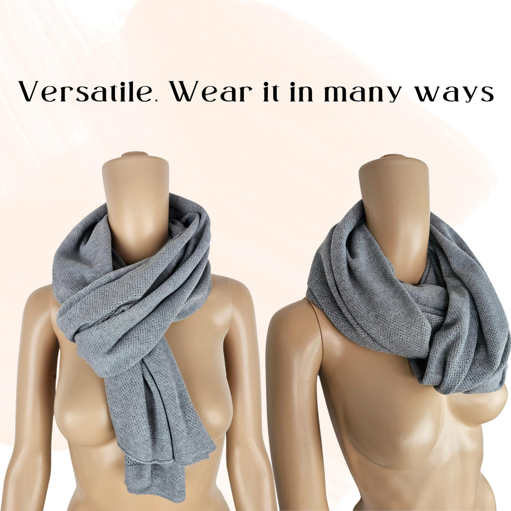 Little Rou Peekaboo Knit available in grey and beige for versatile style.