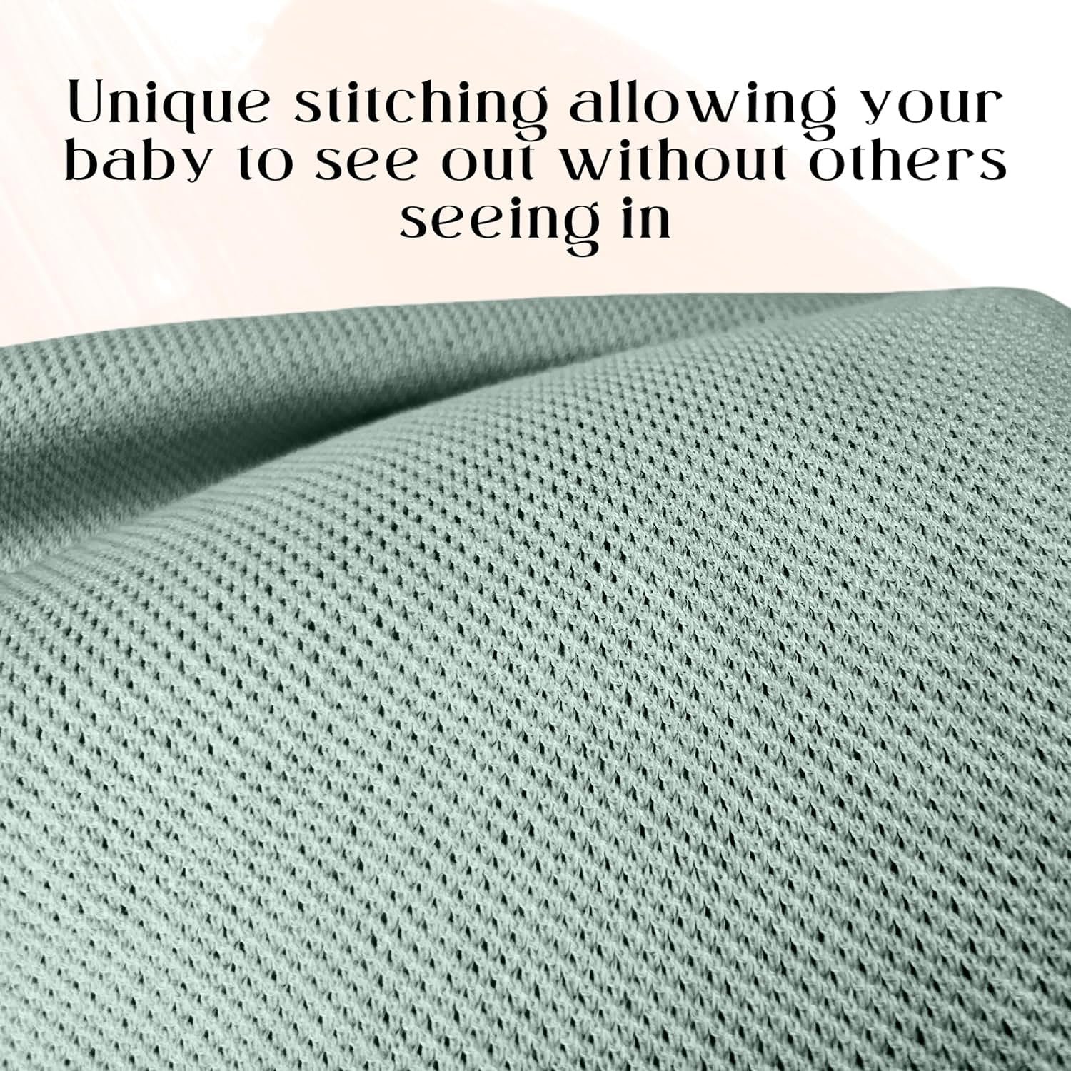 Little Rou Peekaboo nursing cover sage baby seeing-out visibility supports calm feeds