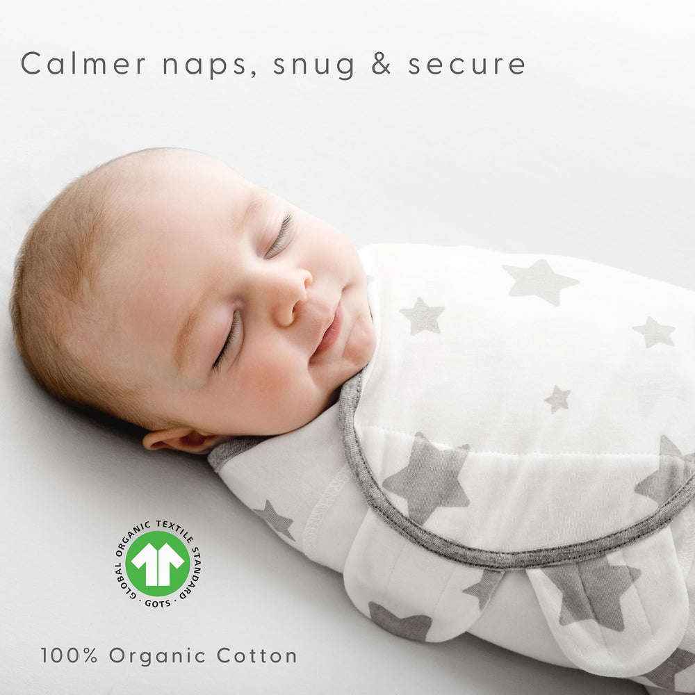 Little Seeds swaddle bedroom night routine scene illustrates calm soothing sleep aid