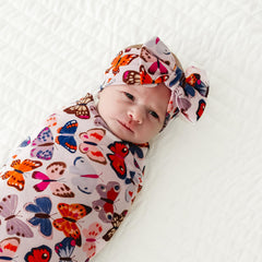 Little Sleepies Luxe Bow Headband Butterfly Kisses soft texture promotes comfortable skin contact.