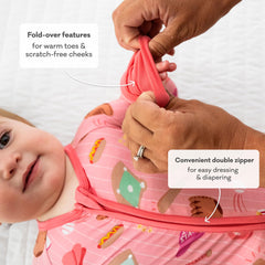 Little Sleepies Pajamas fold-over foot cuffs for versatile wear