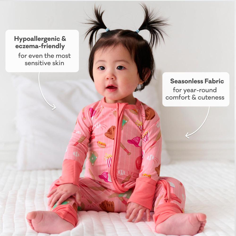Little Sleepies Pajamas growth-fit feature for longer wear as baby grows