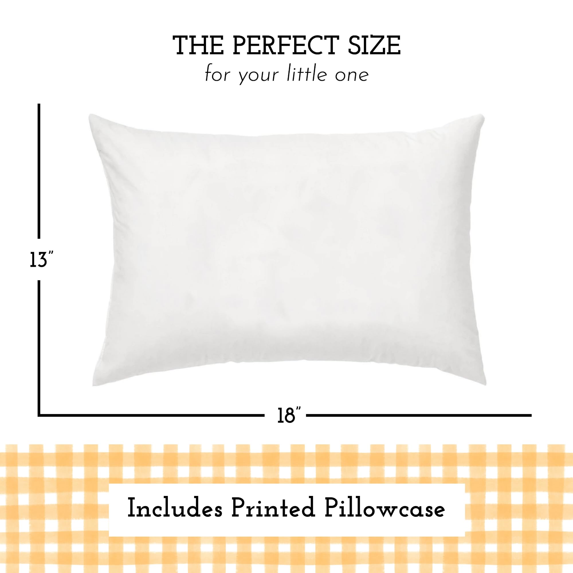 Little Sleepy Head pillowcase-envelope-closure allows easy washing and secure pillow fit.