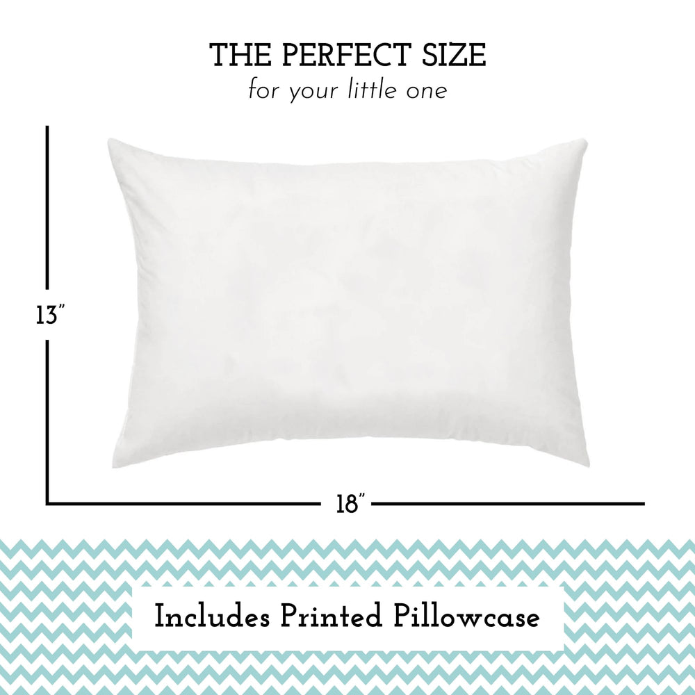 Little Sleepy Head pillowcase with envelope closure keeps pillow secure and easy to wash.
