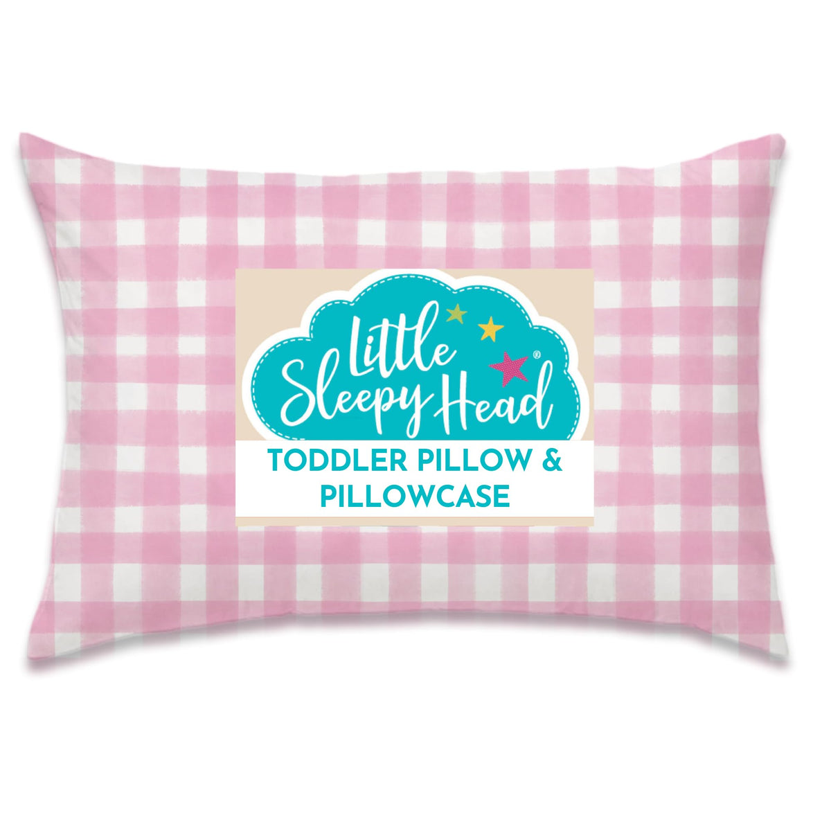 Little Sleepy Head toddler pillow 13x18 closeup highlighting ergonomic neck support for kids.