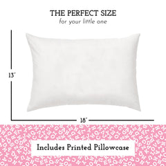 Little Sleepy Head fabric closeup reveals soft cotton shell and hypoallergenic fill for comfort