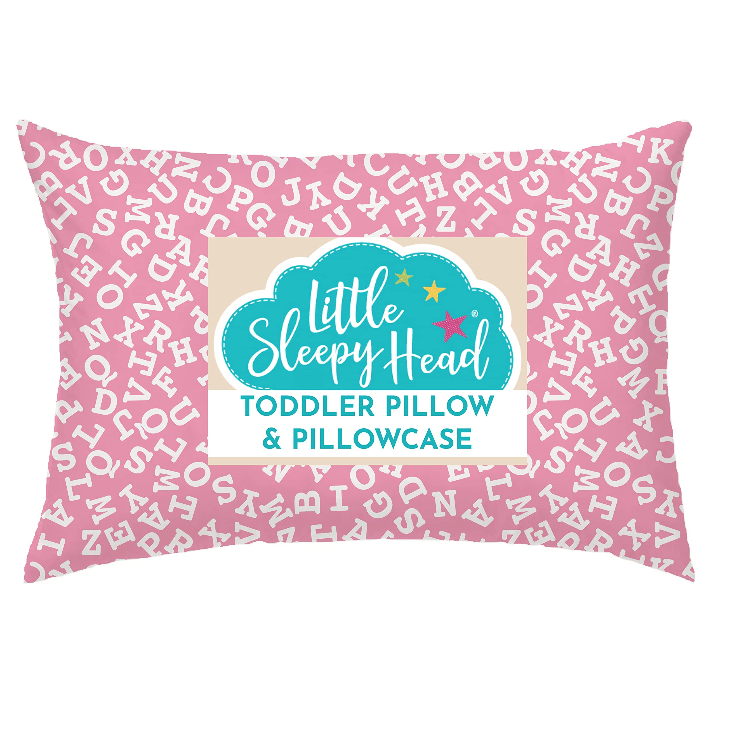 Little Sleepy Head toddler pillow side view showing compact size and neck support for naps