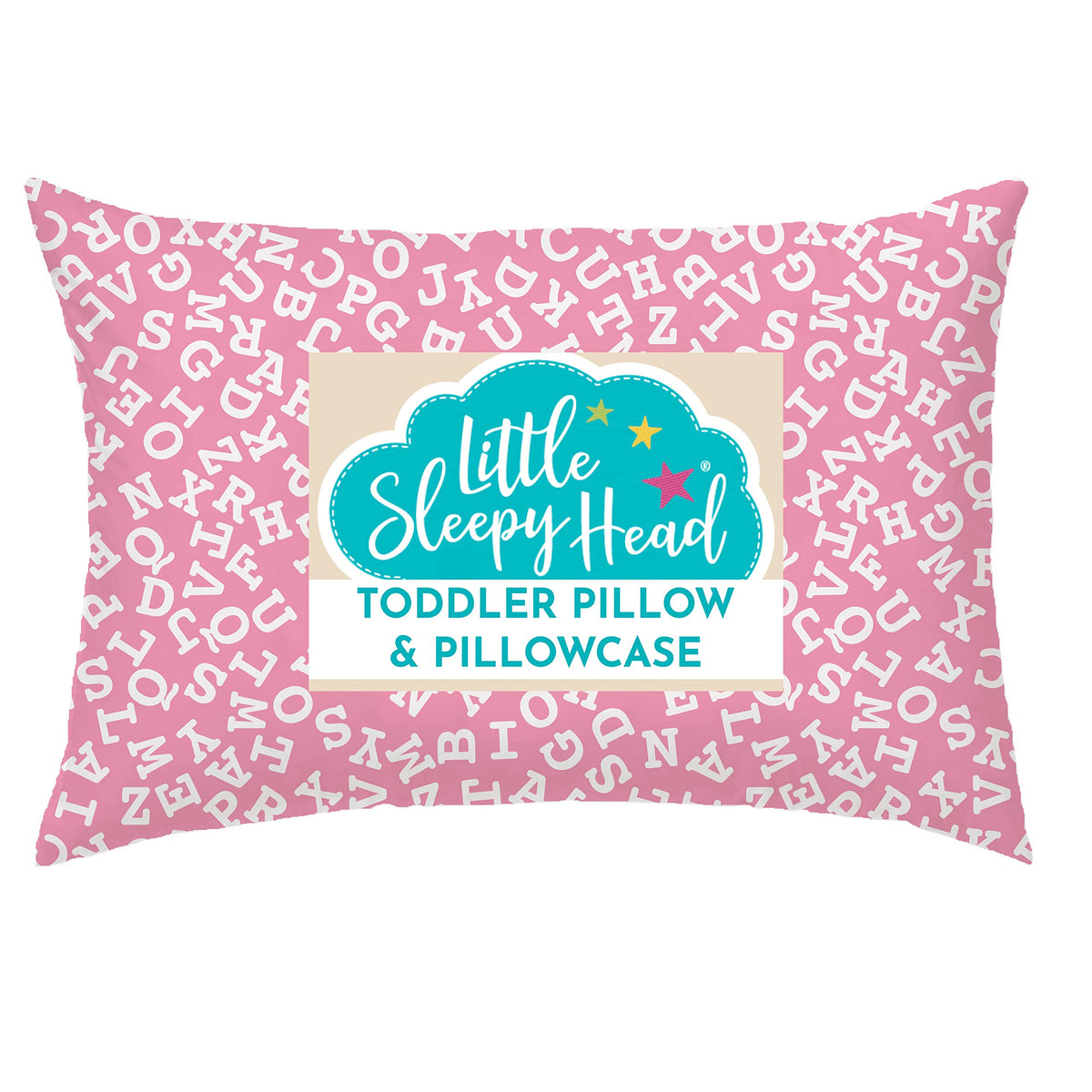 Little Sleepy Head toddler pillow side view showing compact size and neck support for naps