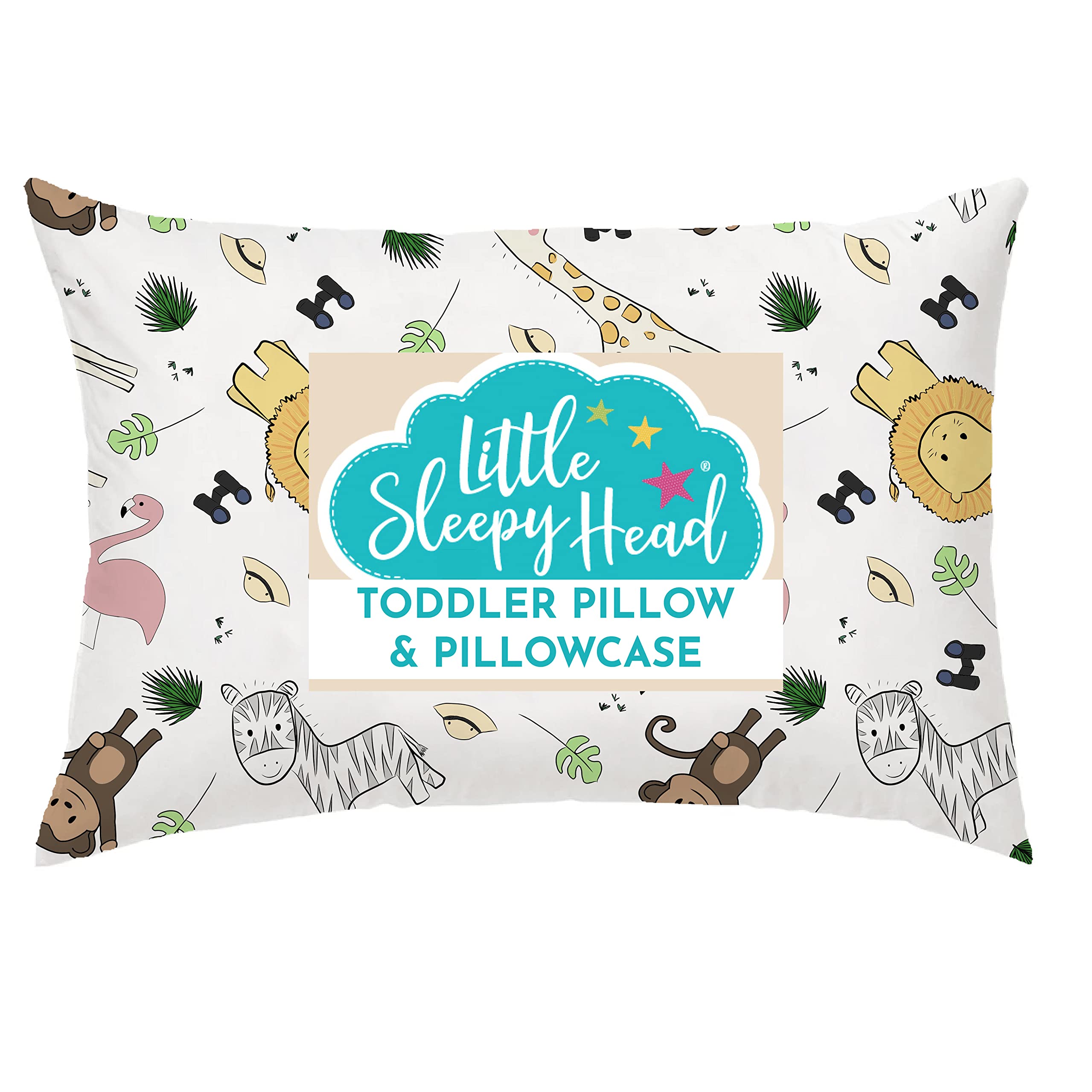 Little Sleepy Head toddler pillow 13x18 provides snug neck support for nap time.