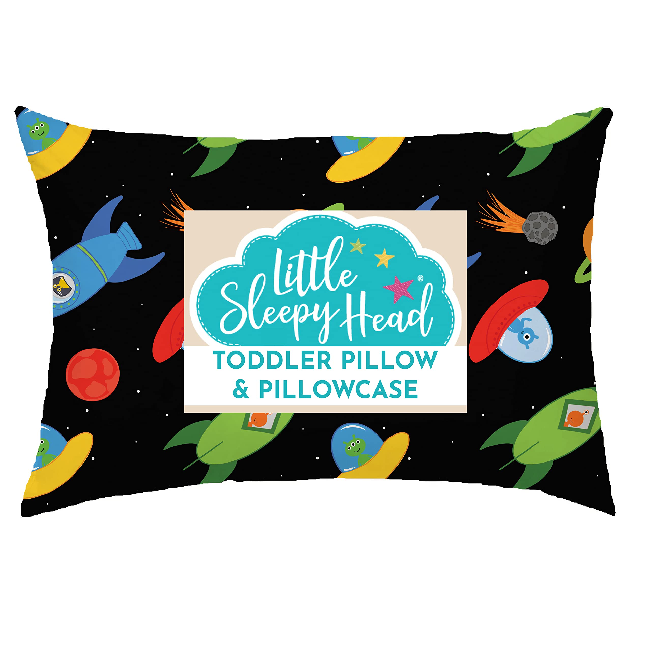 Little Sleepy Head toddler pillow 13x18 promotes better neck alignment during naps
