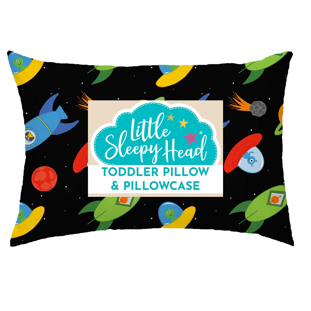 Little Sleepy Head toddler pillow 13x18 promotes better neck alignment during naps