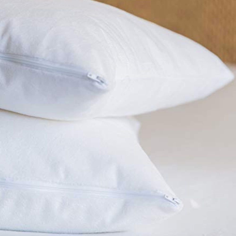 Little Sleepy Head pillow protectors fitting 13x18 and 14x19 pillows snugly.