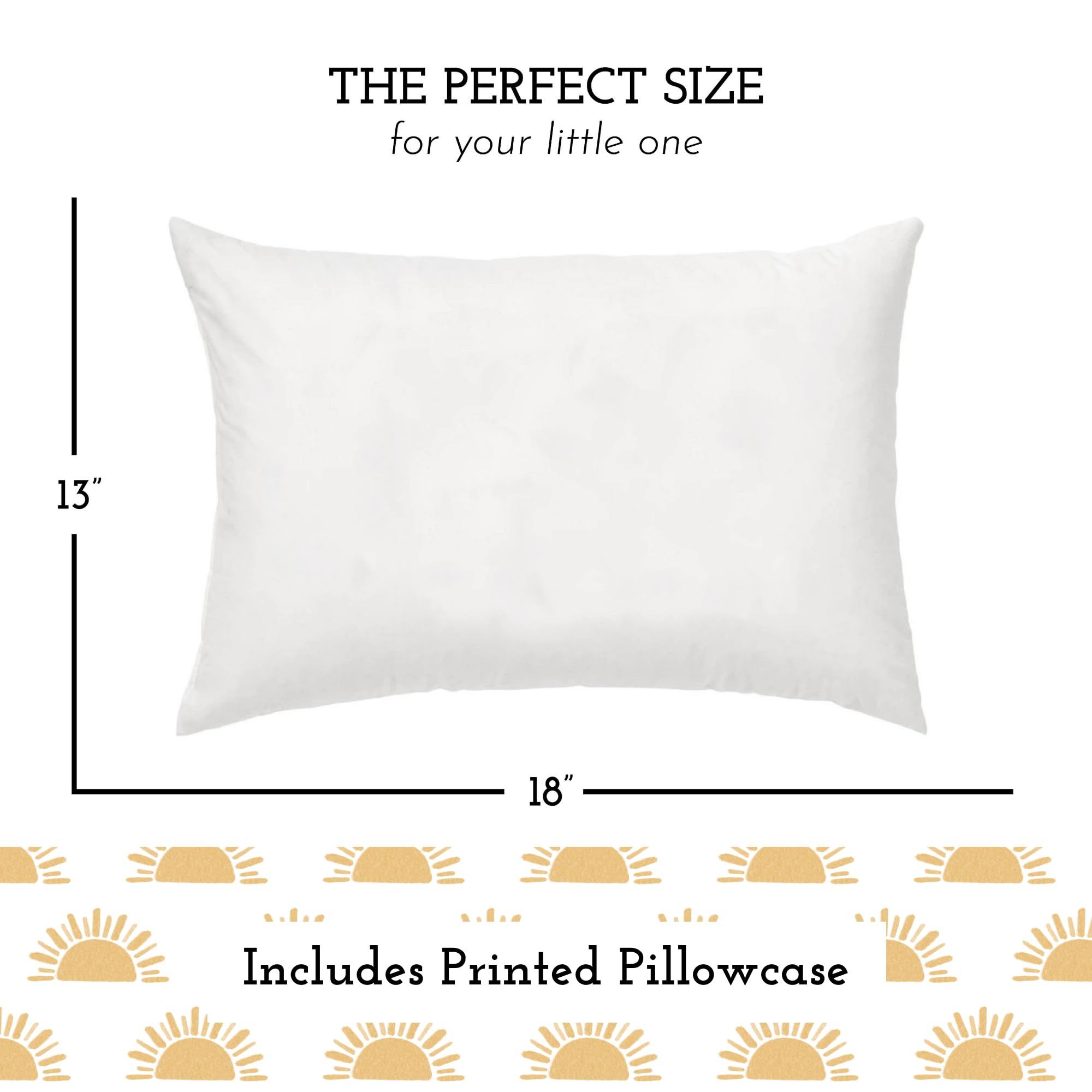 Little Sleepy Head toddler pillowcase 100% cotton with envelope closure stays soft after every wash.