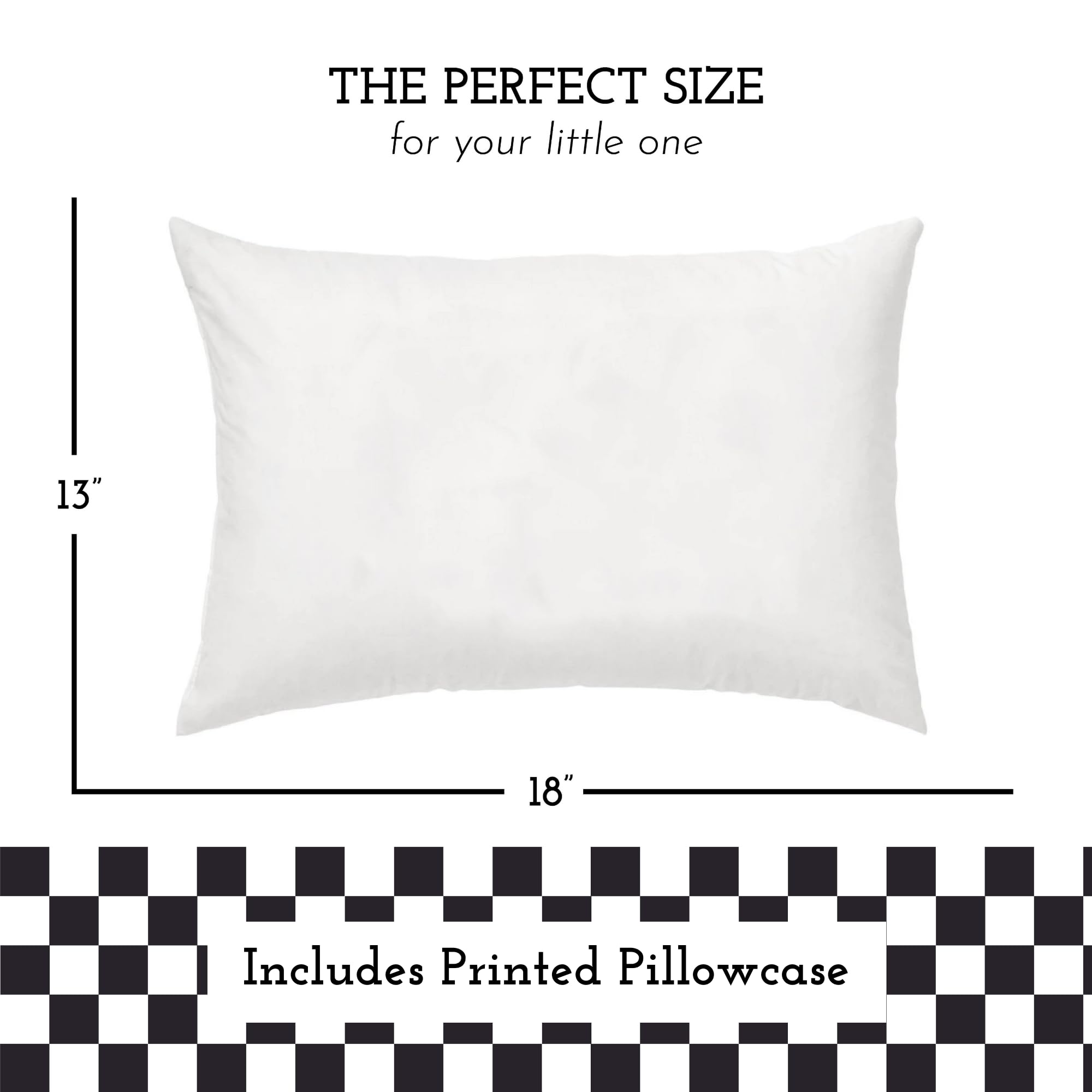Little Sleepy Head pillowcase 100% cotton envelope closure for easy washing.