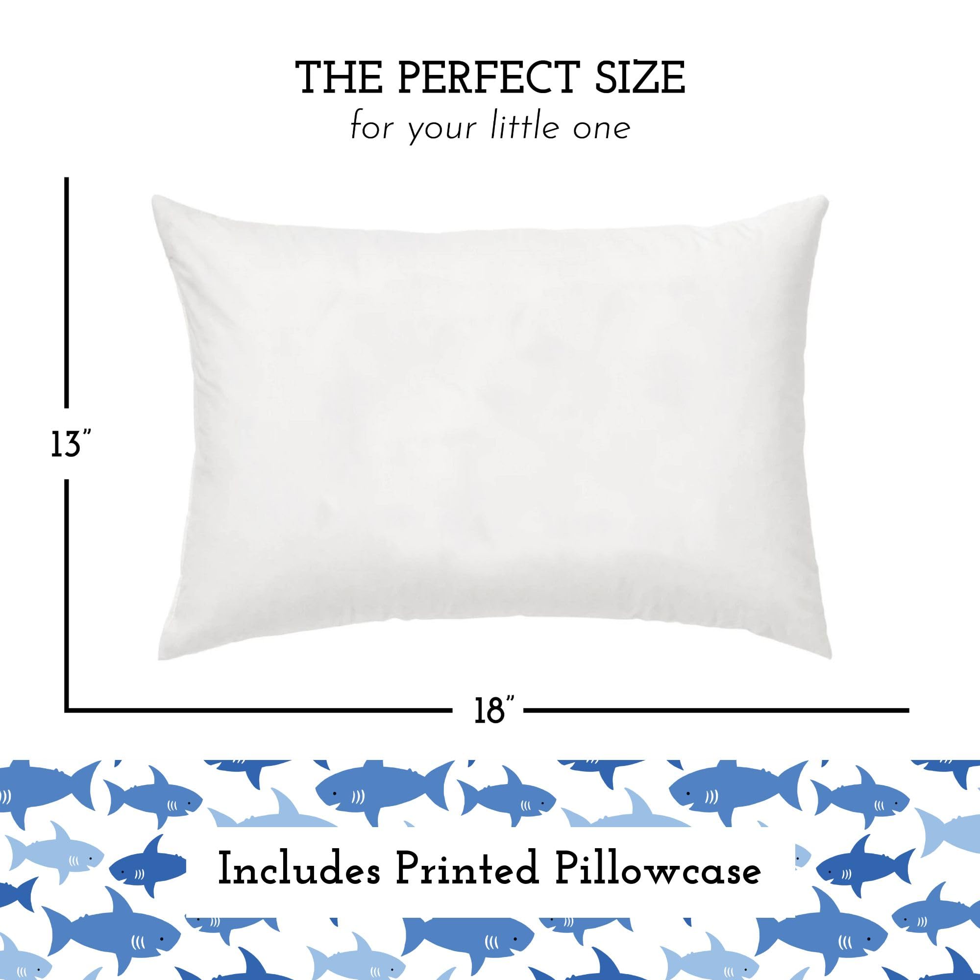 Little Sleepy Head pillowcase with envelope closure keeps pillow snug and easy to wash