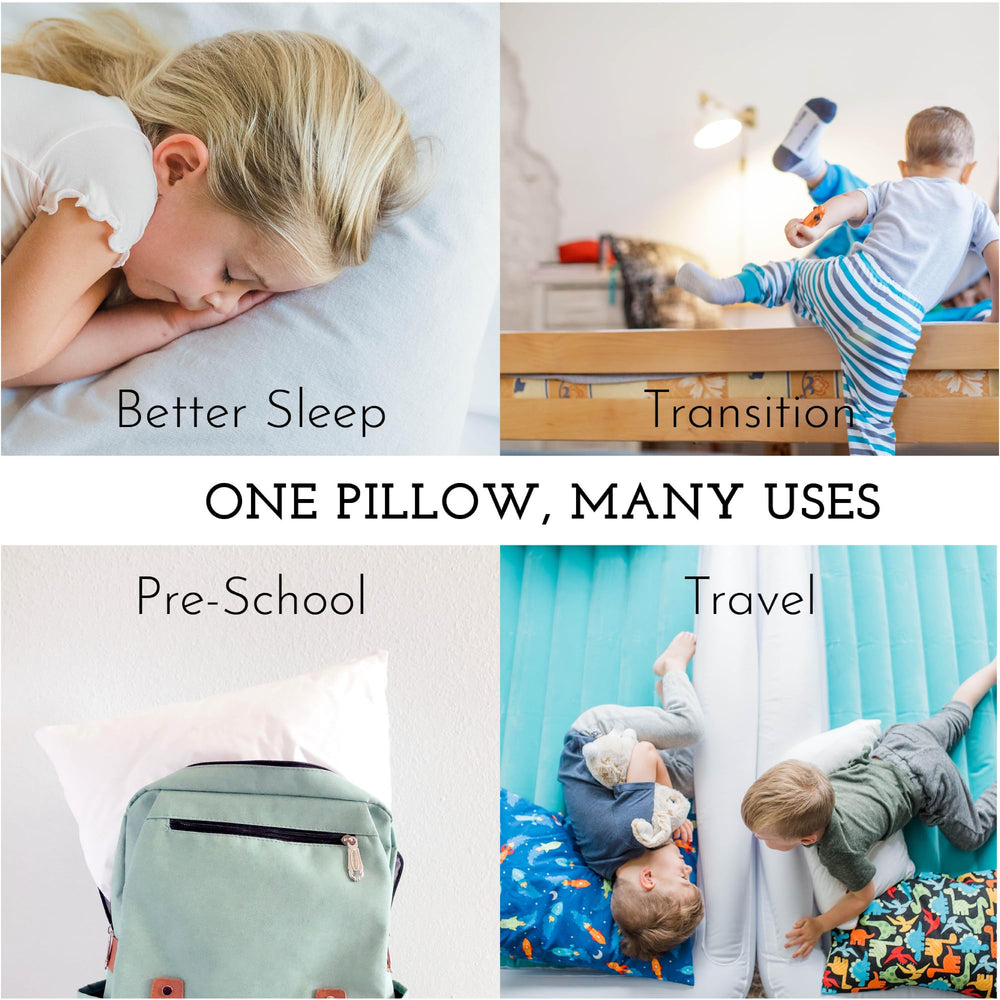 Little Sleepy Head travel-friendly-pillow ideal for naps on the go.