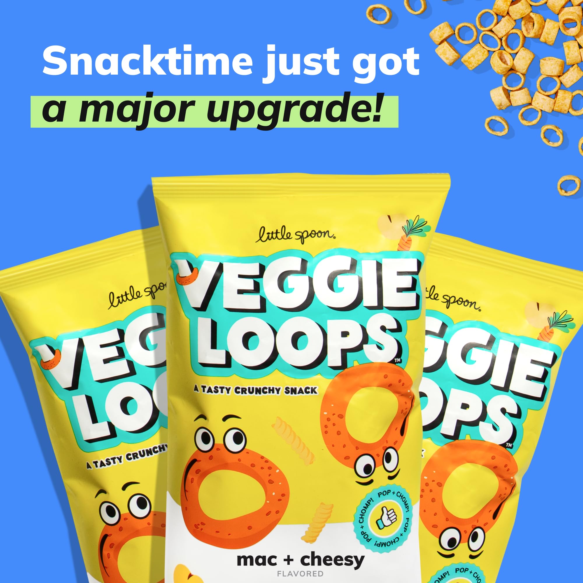 Close-up reveals hidden chickpeas for plant-based protein in Little Spoon loops