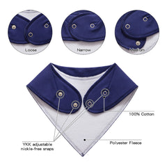 Little Tots bandana bib doubles layer fabric protects clothes from drool.