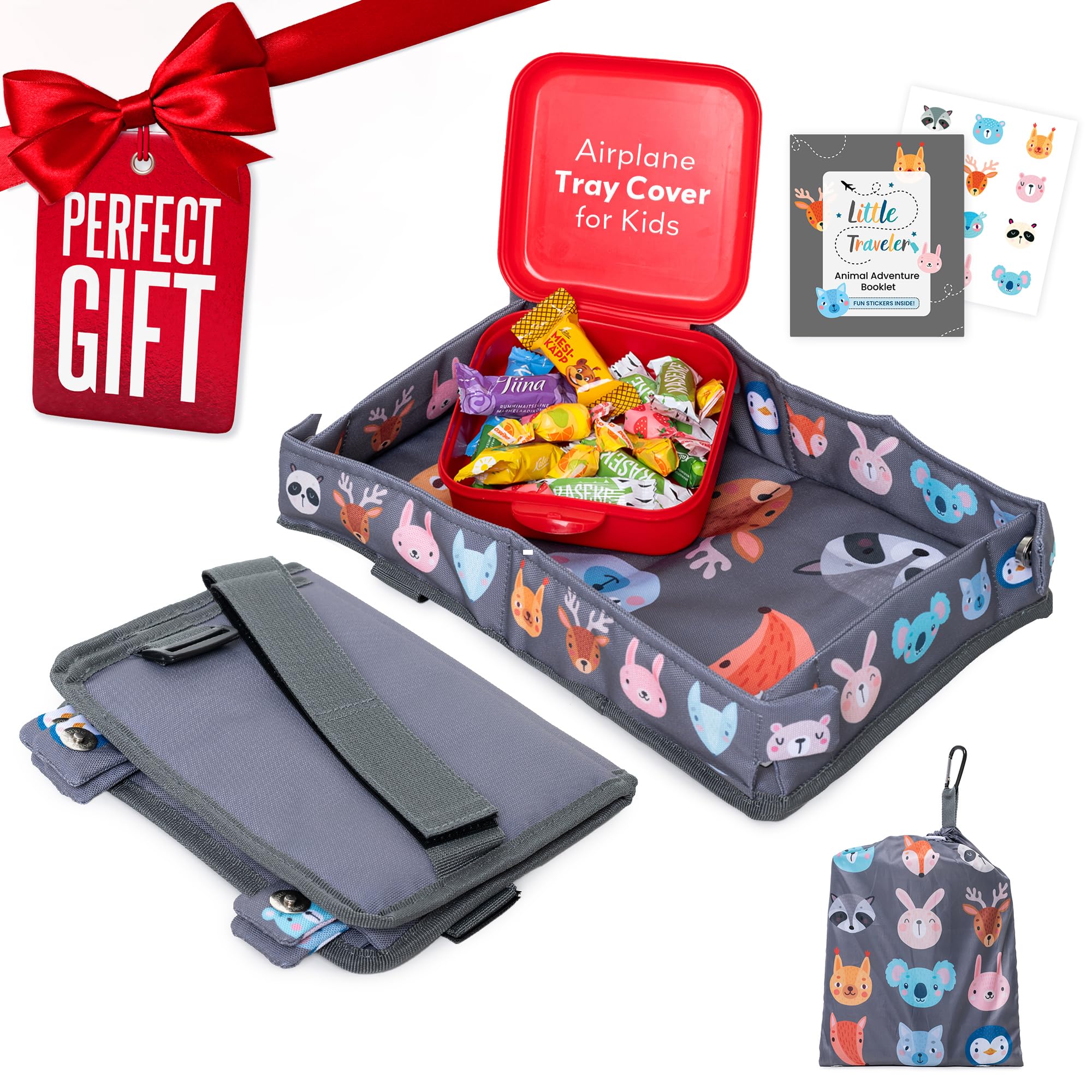 Little Traveler airplane-tray-cover-on-tray provides a clean, safe surface for kids on flights.