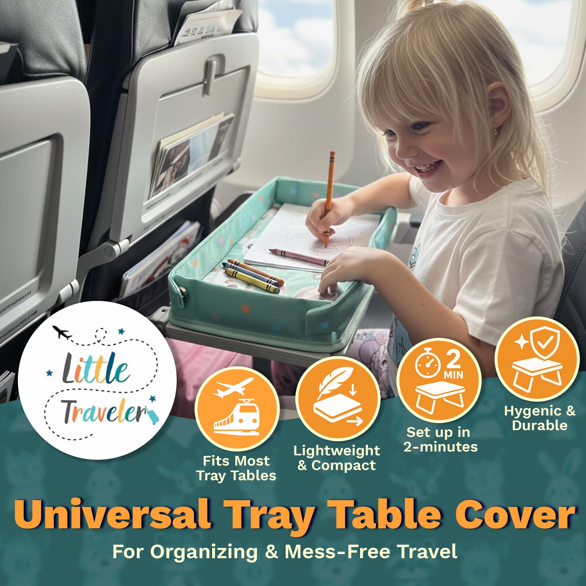 Little Traveler woodland pattern adds comforting, playful vibes for kids on trips.
