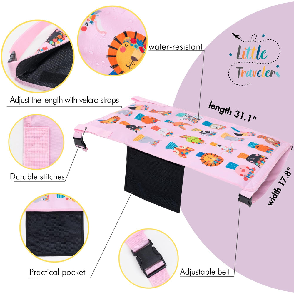 Little Traveler supports up to 42 lbs for growing toddlers
