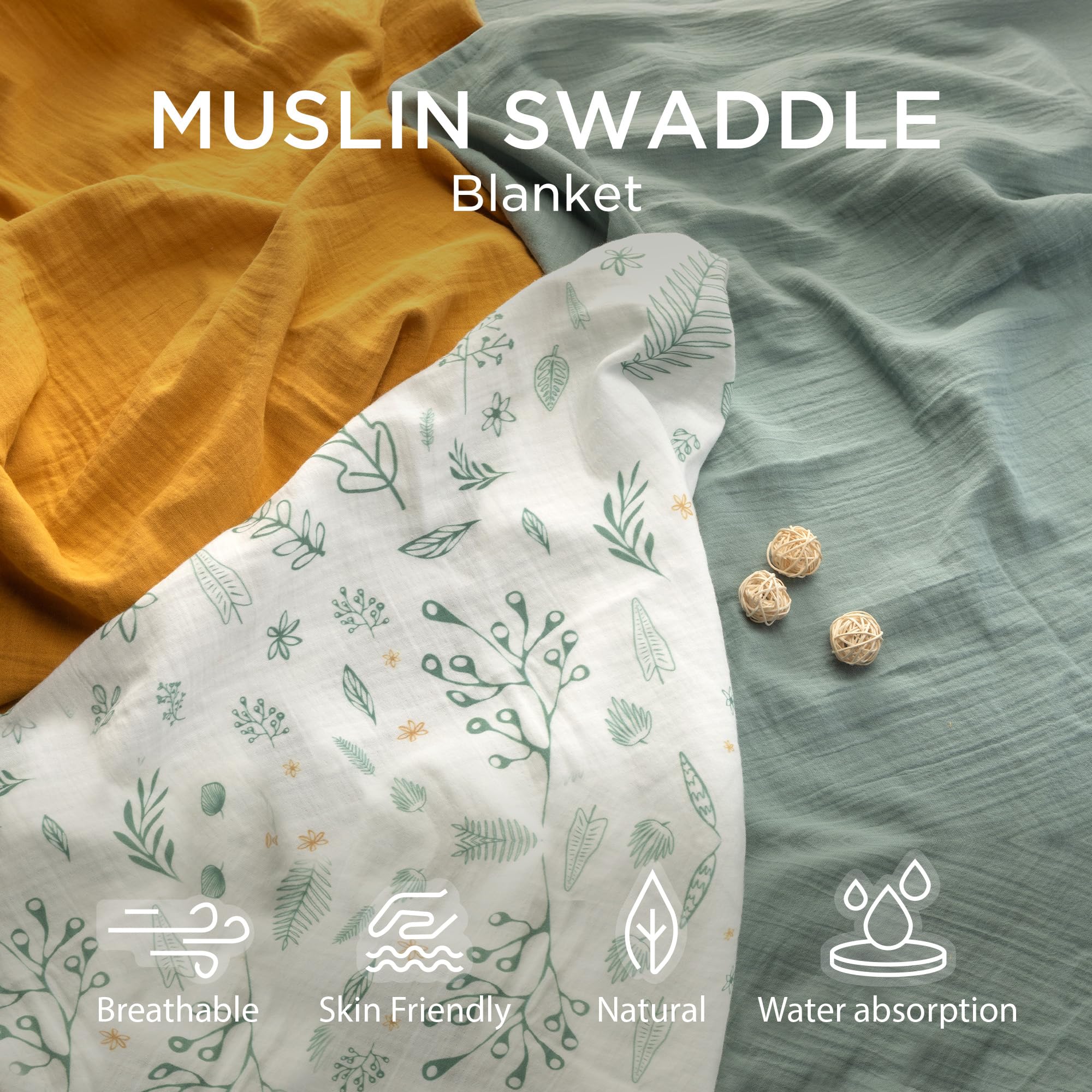 Little Triplets swaddle is durable and machine washable for busy families.