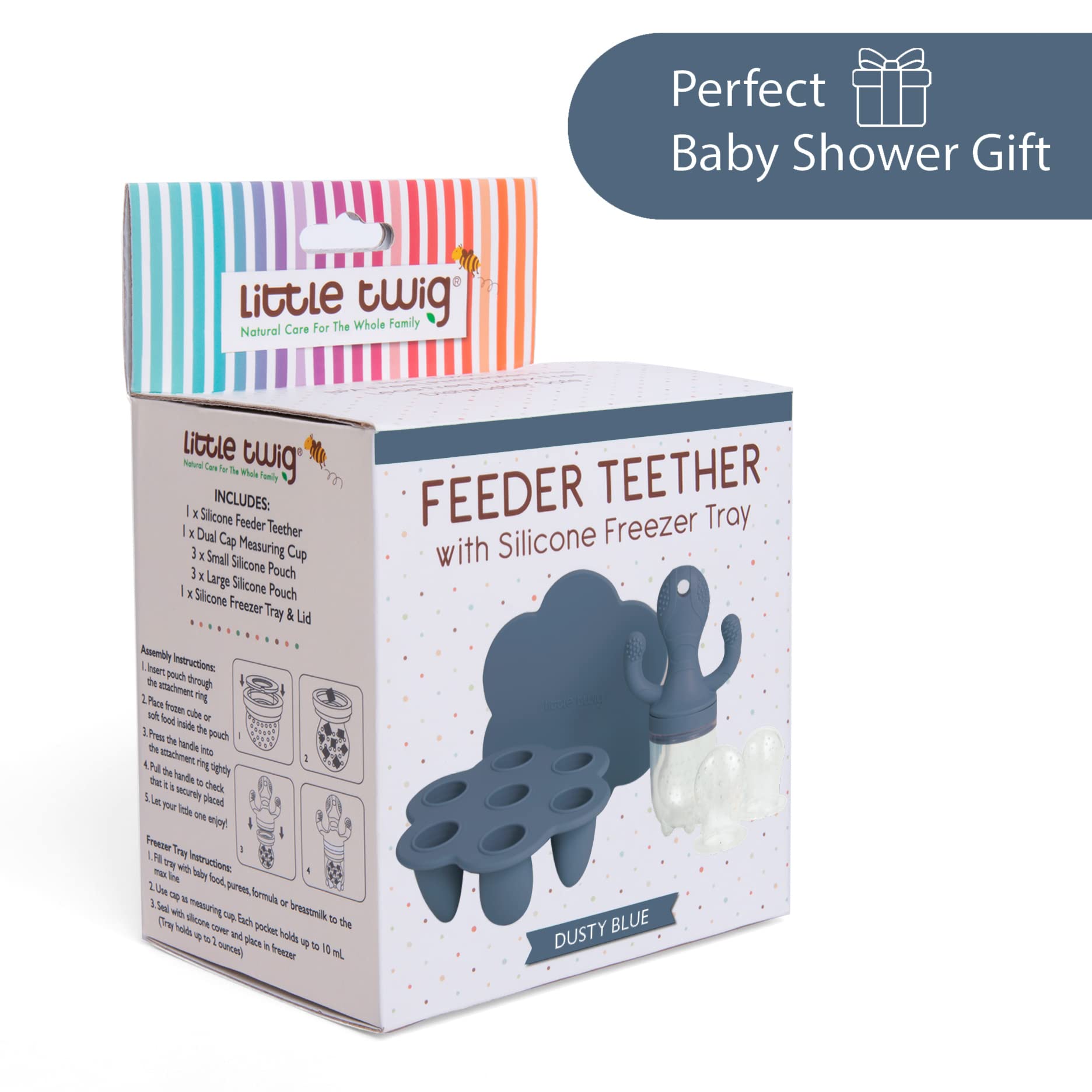 Brand packaging featuring Little Twig for reliable baby feeding gear