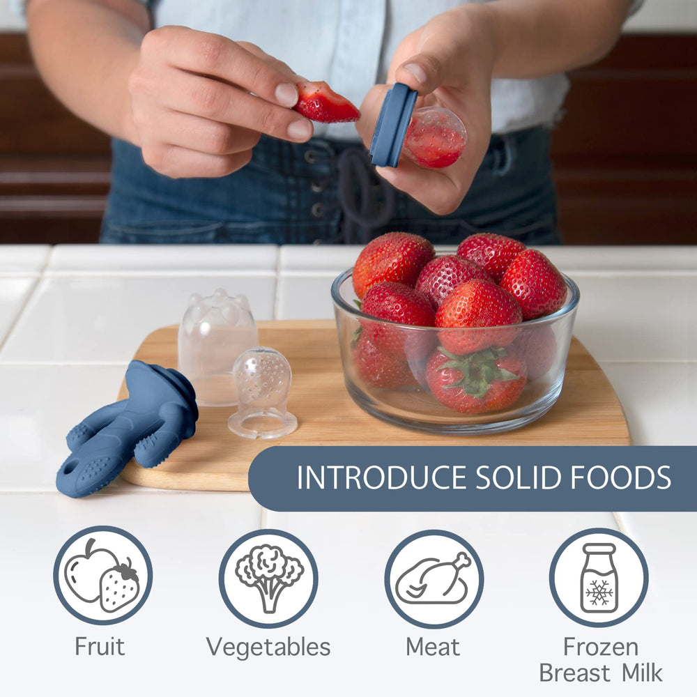 Silicone freezer tray for freezing breast milk and fruit cubes