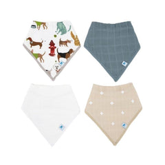 Little Unicorn bib with fleece backing keeps outfits dry during meals