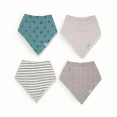 Little Unicorn Baby Bandana Bib absorbent front protects outfits during drool and feeding.