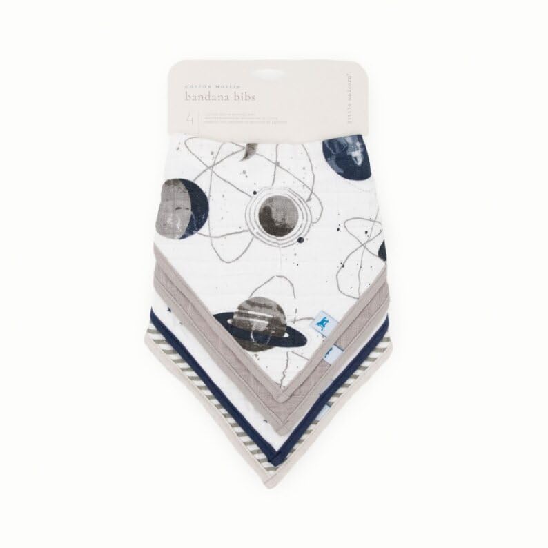 Little Unicorn bib contoured fit sits gently on baby's neck for comfort.