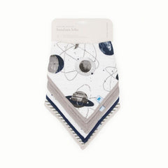 Little Unicorn bib contoured fit sits gently on baby's neck for comfort.