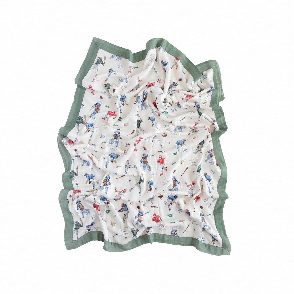 Little Unicorn Deluxe Muslin Quilt nursery decor setup with cozy texture.