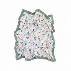 Little Unicorn Deluxe Muslin Quilt nursery decor setup with cozy texture.