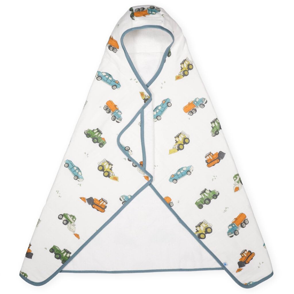 Little Unicorn solid-color option towel complements any bathroom or nursery decor.