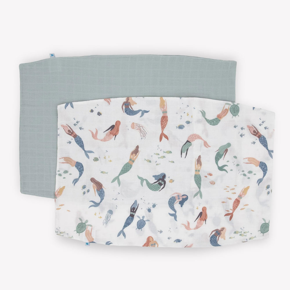 Little Unicorn Mermaid Party pillowcase envelope closure keeps pillow in place