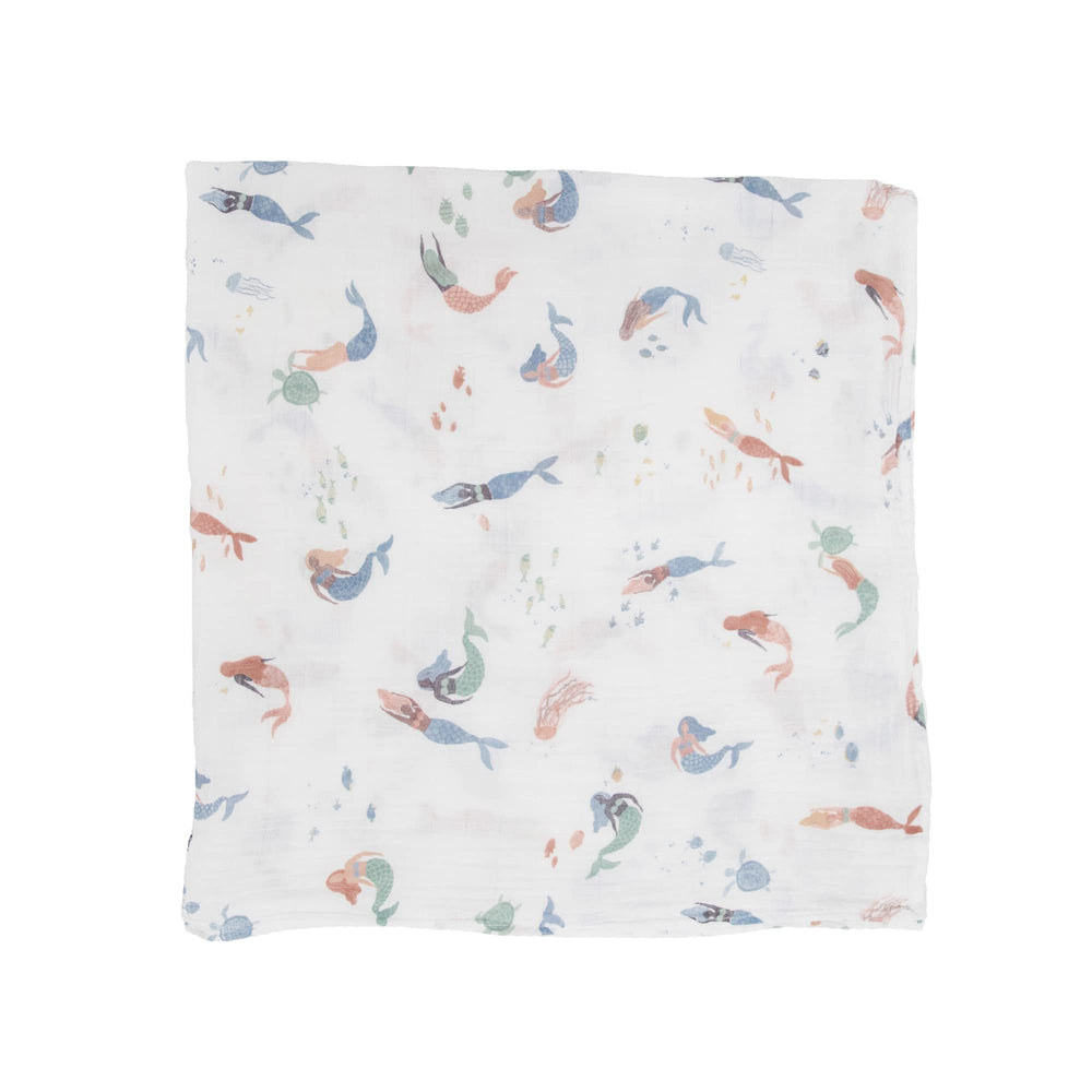 Little Unicorn Mermaids Swaddle Car-Seat-Wrap provides cozy protection during rides and naps.
