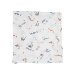 Little Unicorn Mermaids Swaddle Car-Seat-Wrap provides cozy protection during rides and naps.