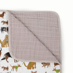 Little Unicorn Original quilt stitching detail with bias binding demonstrates durable craftsmanship.