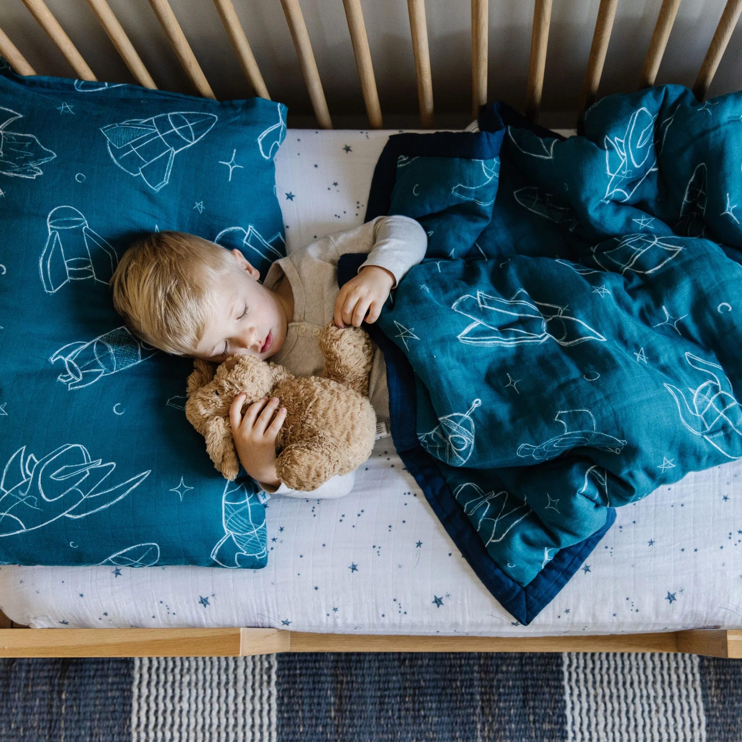 Little Unicorn design-variety pillowcase with playful prints for kids.