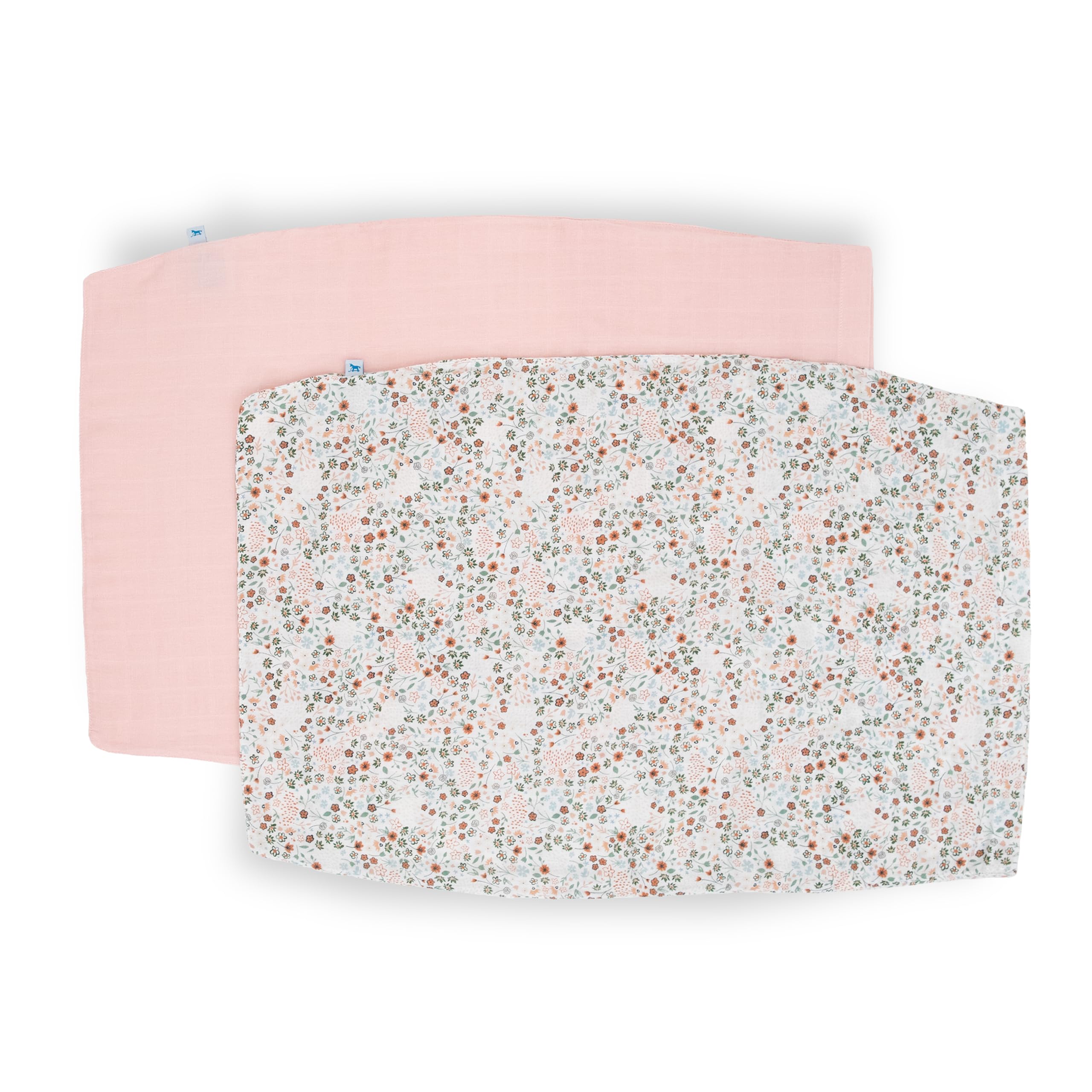Little Unicorn pillowcase close-up texture shows absorbent moisture-wicking fabric ideal for spills