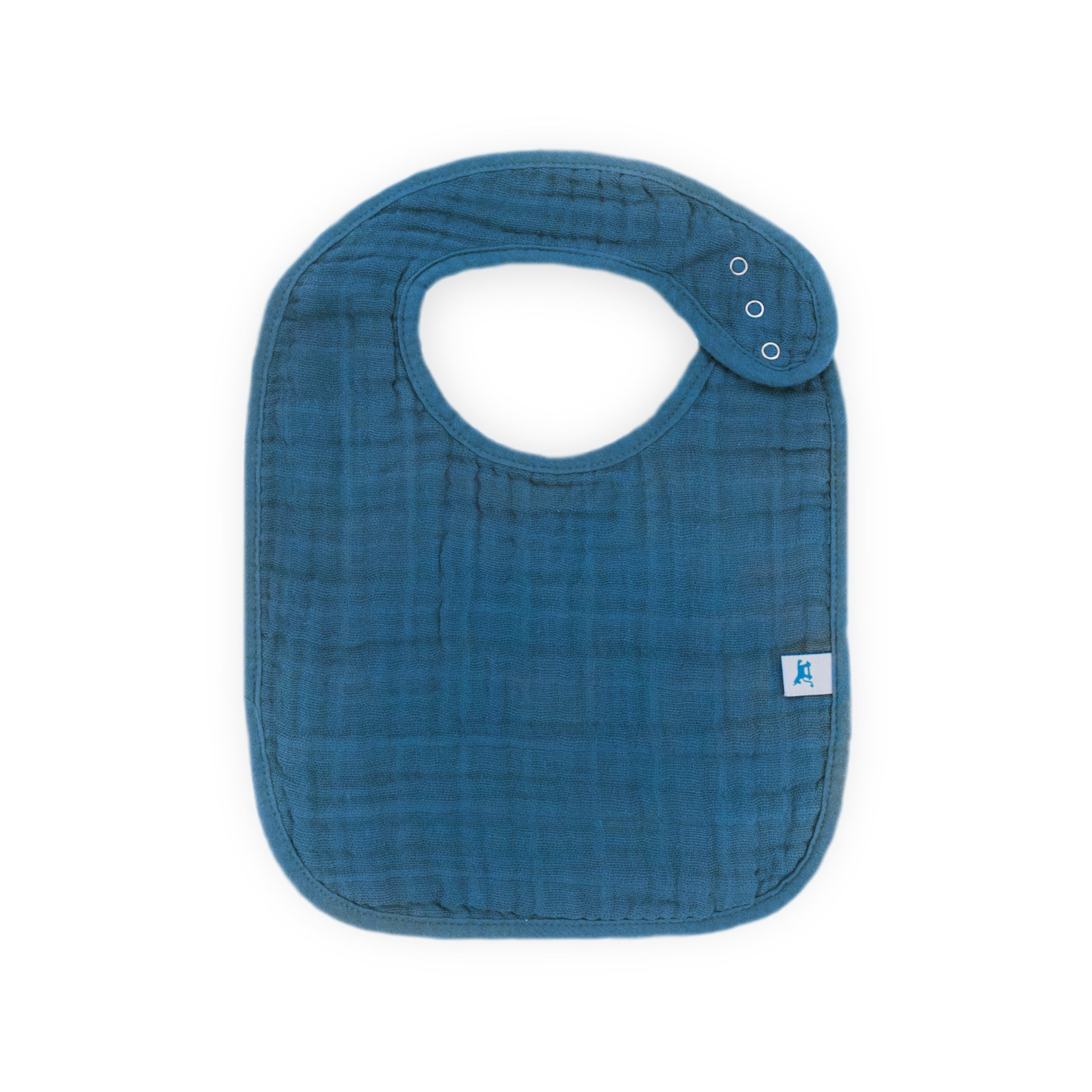 Little Unicorn Premium Classic Bib Dino Friends 2 adjustable-snaps demonstrate grow-with-baby comfort.
