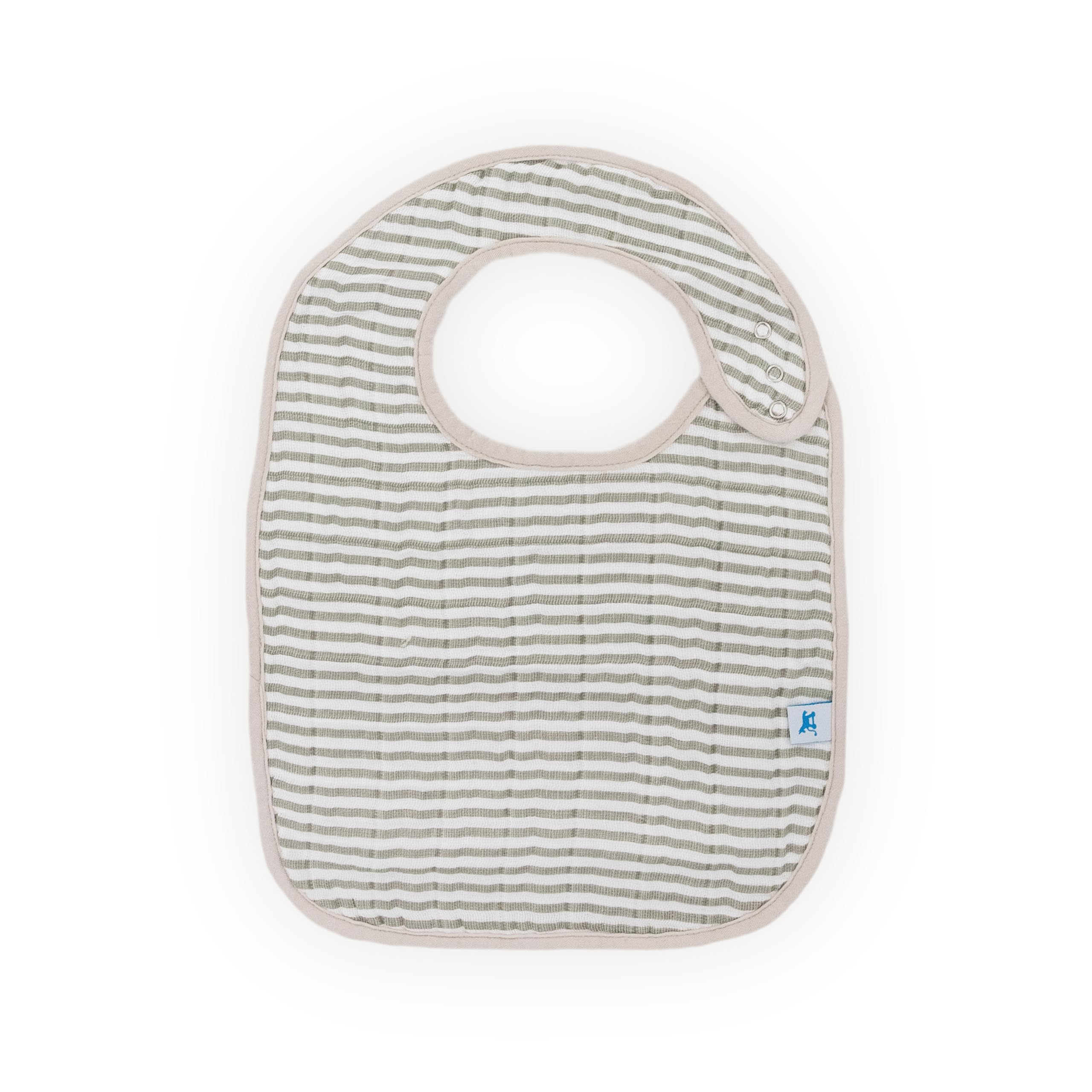 Little Unicorn Premium Classic Bib Forest Friends 4—three-layer cotton muslin soaks up drool and spills.