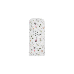 Little Unicorn premium cotton swaddle on a baby showing easy swaddling and secure wrap.