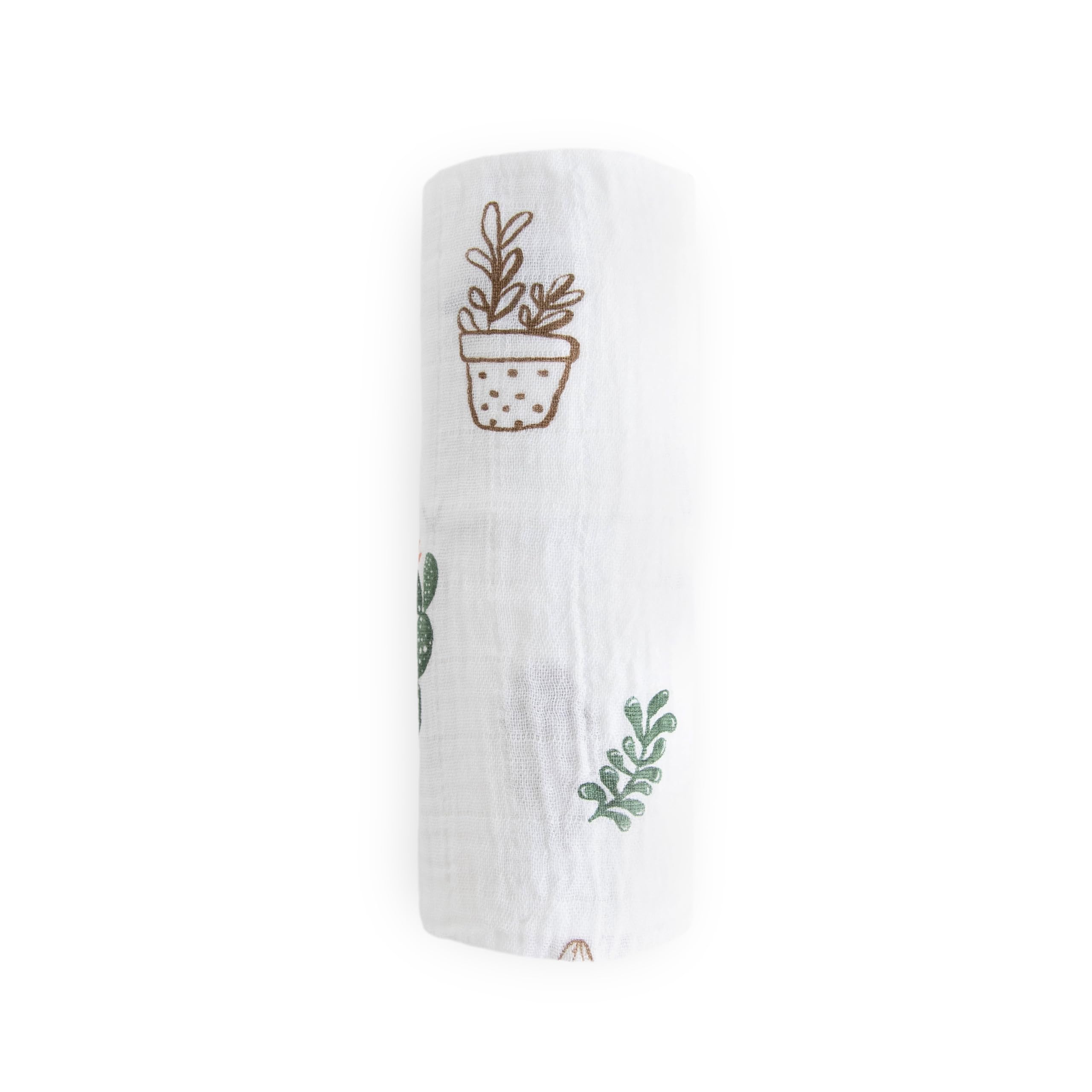Little Unicorn swaddle blanket helps regulate temperature for comfortable sleep.