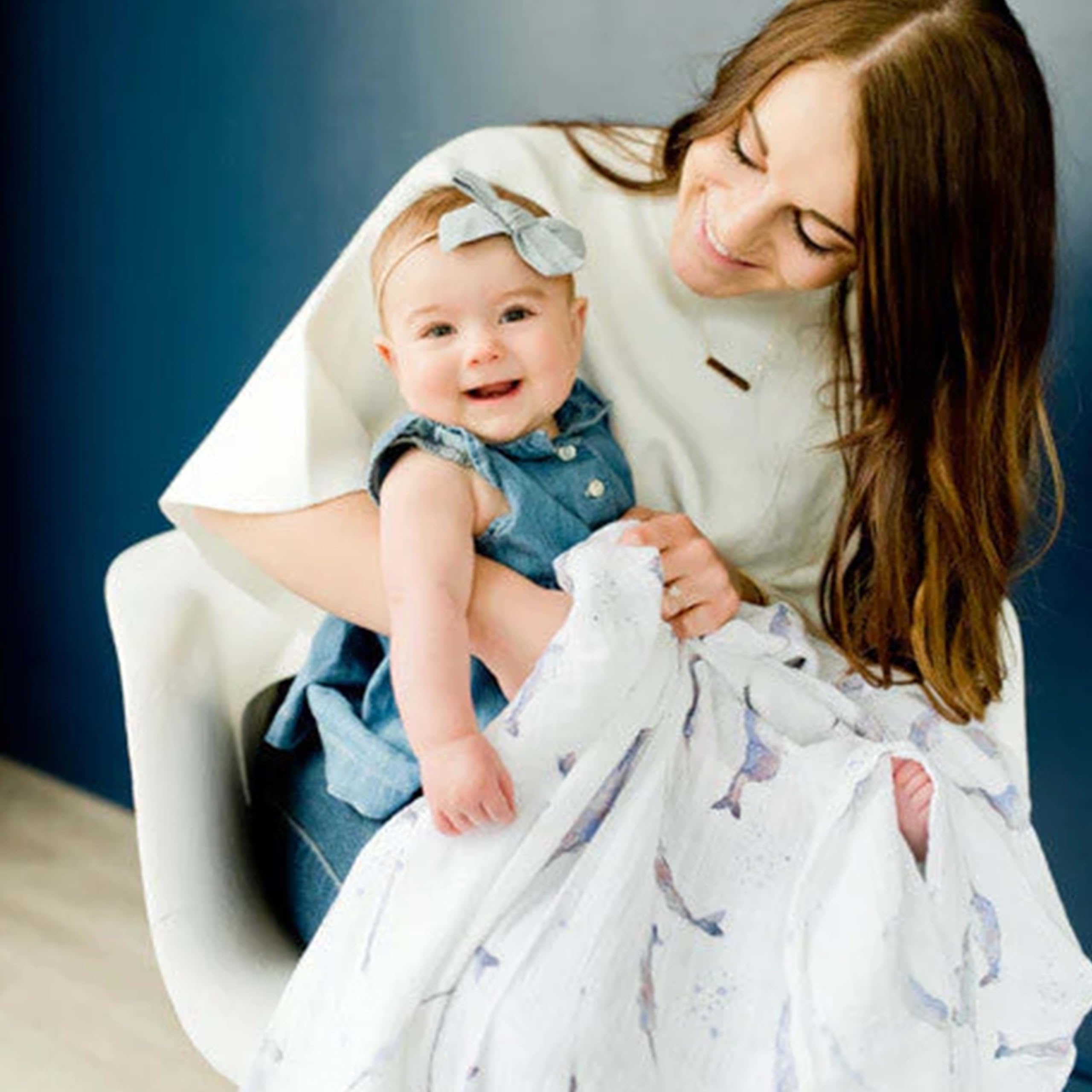 Little Unicorn swaddle wrapping car seat for breathable safety on trips.